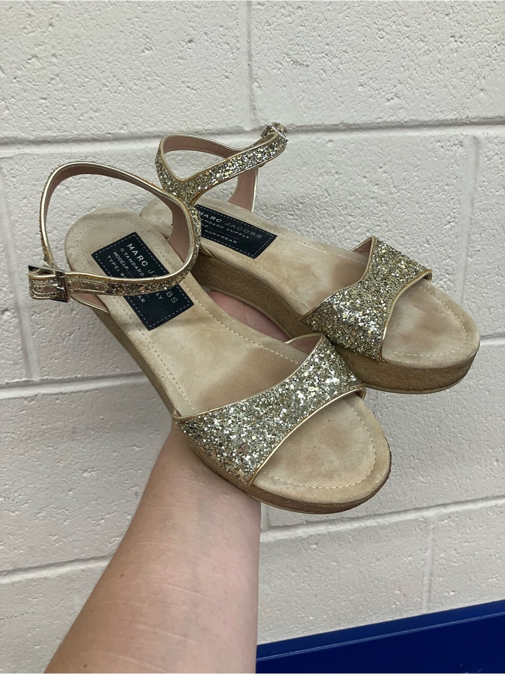 Marc Jacobs Glitter Sandals Size 39